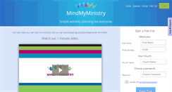 Desktop Screenshot of mindmyministry.com