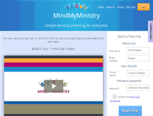 Tablet Screenshot of mindmyministry.com